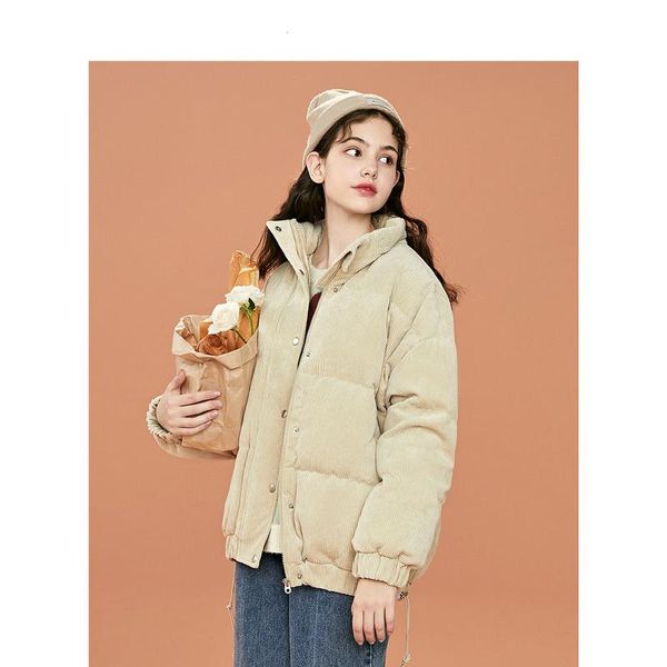 women's down & parkas corduroy white duck coat female winter jacket short satnd collar korean loose clothing doudoune femme, Black
women's down & parkas corduroy white duck coat female winter jacket short satnd collar korean loose clothing doudoune femme, Black