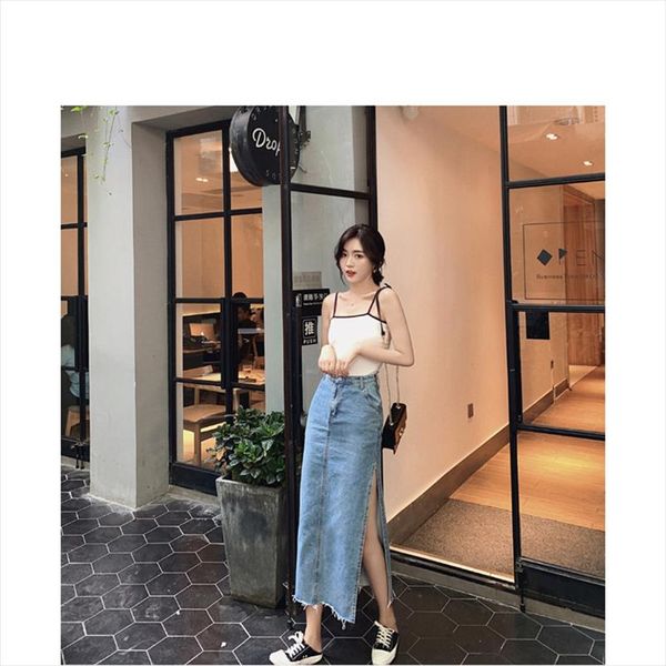 women denim skirts 2019 korea fashion pocket lady mid calf skirt high waist vintage skirts female 3942, Black
women denim skirts 2019 korea fashion pocket lady mid calf skirt high waist vintage skirts female 3942, Black