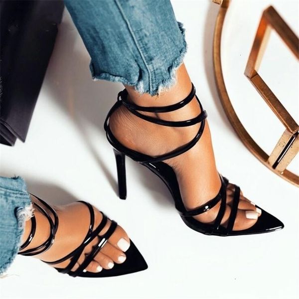 sole red summer new roman women's sandals hollow open toe high heel 11.5cm ankle strap party shoes, Black
sole red summer new roman women's sandals hollow open toe high heel 11.5cm ankle strap party shoes, Black