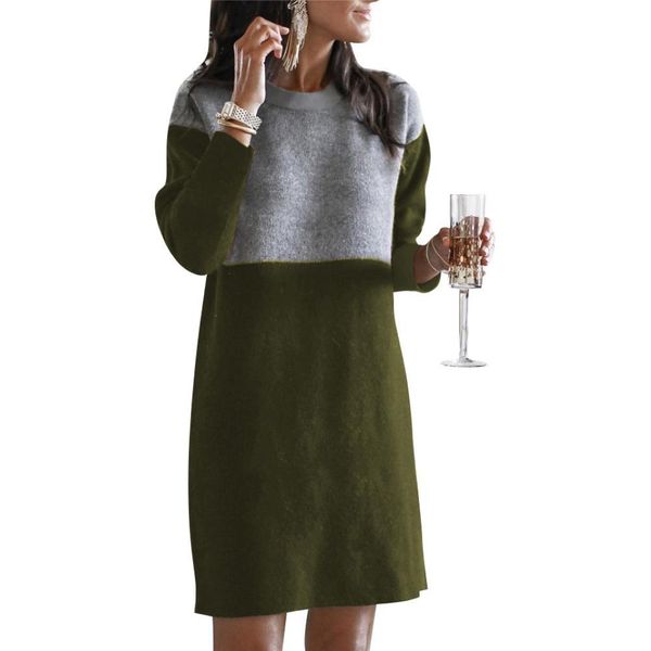 plus size apparel women casual long sleeve patchwork color block loose knee-length autumn, Black;gray
plus size apparel women casual long sleeve patchwork color block loose knee-length autumn, Black;gray