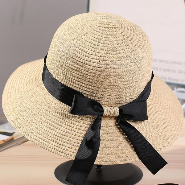 wide brim hats women summer anti-uv beach cap straw hat bow tie elegant sun sunscreen female caps round flat gorras, Blue;gray
wide brim hats women summer anti-uv beach cap straw hat bow tie elegant sun sunscreen female caps round flat gorras, Blue;gray