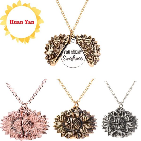 rosegold cute kawaii you are my sunshine necklace women jewelry choker chain open locket sunflower pendant necklaces as new year, Silver
rosegold cute kawaii you are my sunshine necklace women jewelry choker chain open locket sunflower pendant necklaces as new year, Silver