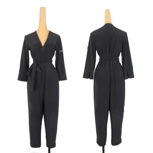latin dance dress women tango salsa cha cha samba rumba practice clothes show wear black v-neck loose jumpsuit dnv133331, Black;red
latin dance dress women tango salsa cha cha samba rumba practice clothes show wear black v-neck loose jumpsuit dnv133331, Black;red