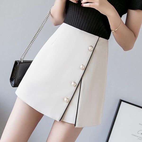 elegant skirts shorts women 2021 korean summer high waist button apricot black skirts shorts office lady plus size short femme, White;black
elegant skirts shorts women 2021 korean summer high waist button apricot black skirts shorts office lady plus size short femme, White;black