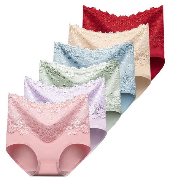 women's panties cotton high waist girls lace briefs female seamless breathable comfortable underwears large size, Black;pink 
women's panties cotton high waist girls lace briefs female seamless breathable comfortable underwears large size, Black;pink
