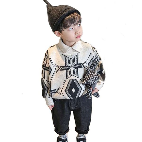 boys' pullover 2020 winter new warm cool lapel baby's t-shirt fashion, Blue