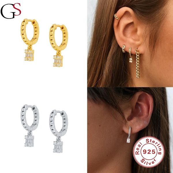 GS Square Zircon Pendant Hoop Earring For Women 925 Sterling Silver Piercing Luxury Huggie Earrings 2021 Fashion Jewelry Gift, Golden;silver
GS Square Zircon Pendant Hoop Earring For Women 925 Sterling Silver Piercing Luxury Huggie Earrings 2021 Fashion Jewelry Gift, Golden;silver
