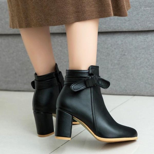 boots pxelena elegant chunky block high heels ankle women round toe bowknot side zipper office ladies short party shoes1, Black
boots pxelena elegant chunky block high heels ankle women round toe bowknot side zipper office ladies short party shoes1, Black