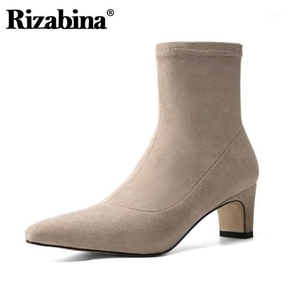 boots rizabina women ankle pointed toe slip on sock thick heel solid color shoes ladies footwear winter female size 34-391, Black
boots rizabina women ankle pointed toe slip on sock thick heel solid color shoes ladies footwear winter female size 34-391, Black