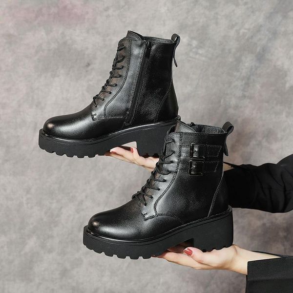 boots platform women shoes 2021 winter genuine leather ankle for punk thick bottom motorcycle de mujer, Black
boots platform women shoes 2021 winter genuine leather ankle for punk thick bottom motorcycle de mujer, Black