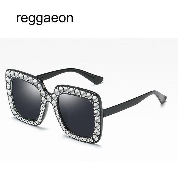 sunglasses reggaeon 2021 women luxury square oversized diamond ladies brand designer mirror sun glasses for female oculos, White;black
sunglasses reggaeon 2021 women luxury square oversized diamond ladies brand designer mirror sun glasses for female oculos, White;black