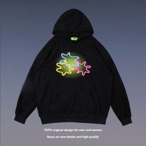 tkpa guochao brand letter graffiti couple hooded street hip hop loose shoulder fleece sweater fashion, Black
tkpa guochao brand letter graffiti couple hooded street hip hop loose shoulder fleece sweater fashion, Black