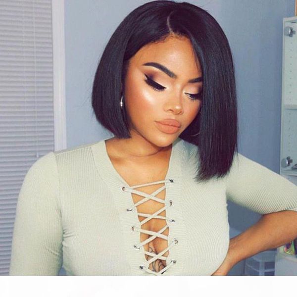 pre plucked straight short bob wigs for black women brazilian remy hair lace front human hair wigs lightly bleached knots natural color, Black;brown
pre plucked straight short bob wigs for black women brazilian remy hair lace front human hair wigs lightly bleached knots natural color, Black;brown