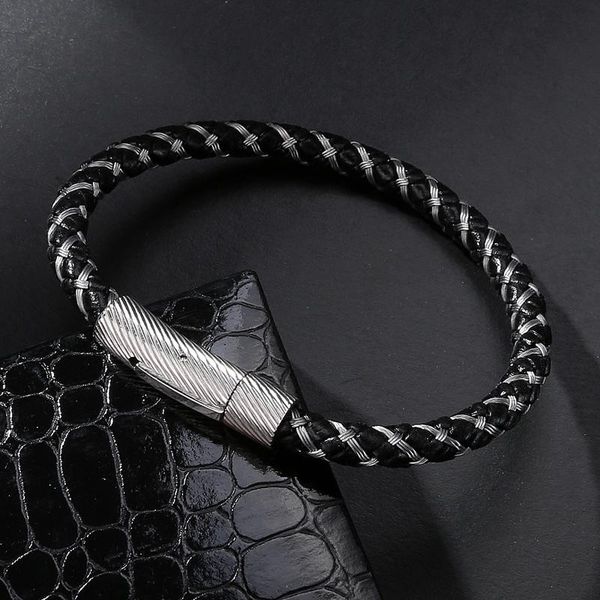 мода человек шарм браслеты стальной проволоки кожа веревка смешанный плетеный браслет простой стиль punk rock men casual ювелирные изделия w, Golden;silver
мода человек шарм браслеты стальной проволоки кожа веревка смешанный плетеный браслет простой стиль punk rock men casual ювелирные изделия w, Golden;silver