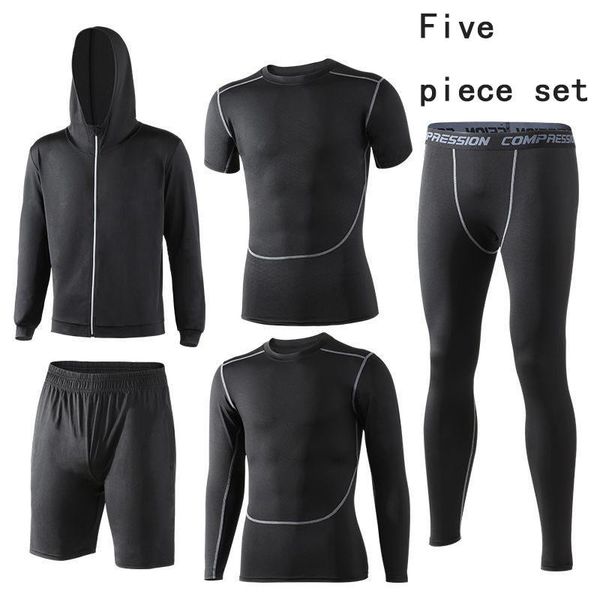 men compression set clothing gym tight shirts men sports tights tshirt work out leggings bodybuilding running fitness set, White;black
men compression set clothing gym tight shirts men sports tights tshirt work out leggings bodybuilding running fitness set, White;black