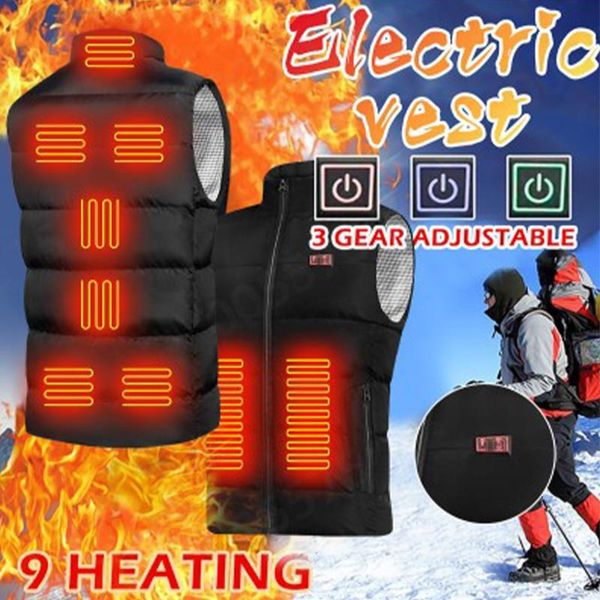 outdoor t-shirts heated vest 9-zone heating electric usb charging for men washable intelligent clothes warm winter, Gray;blue
outdoor t-shirts heated vest 9-zone heating electric usb charging for men washable intelligent clothes warm winter, Gray;blue