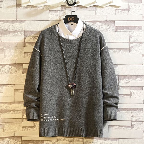 2021 new fashion classic o-neck black white sweater men's oversize pull long sleeves pullover autumn spring winter qdx4, White;black
2021 new fashion classic o-neck black white sweater men's oversize pull long sleeves pullover autumn spring winter qdx4, White;black