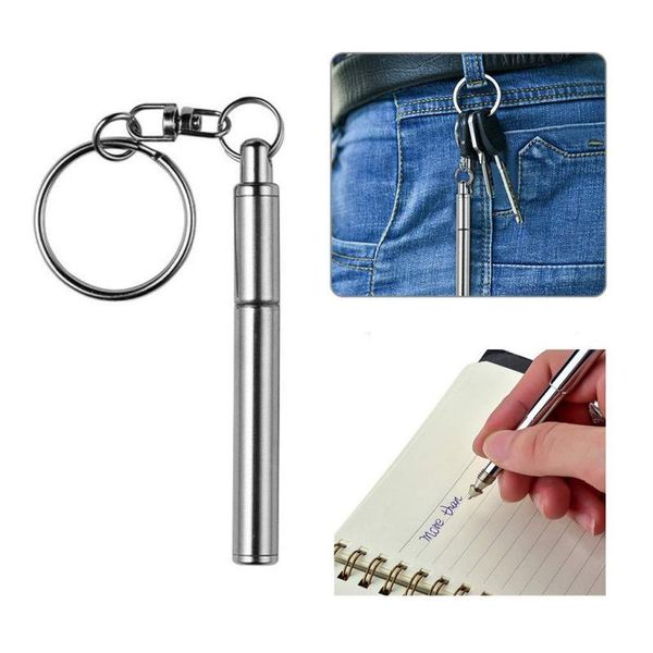 party favor 1 x stainless steel telescoping pen keychain pocket ballpoint key ring cap
party favor 1 x stainless steel telescoping pen keychain pocket ballpoint key ring cap