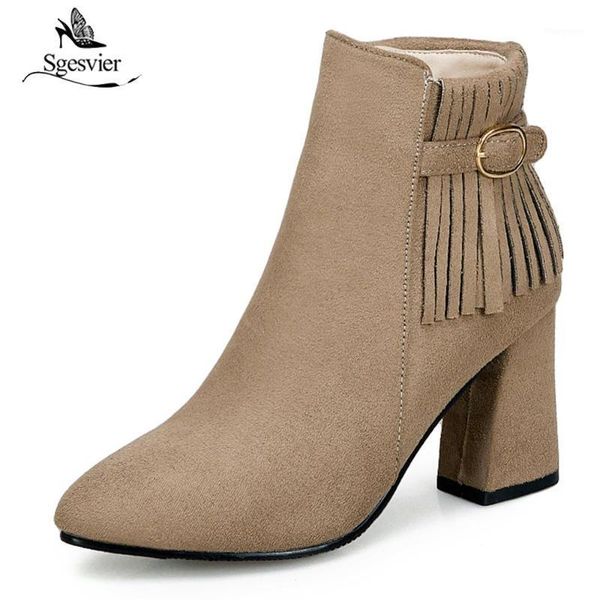 sgesvier tassel solid zip ankle boots for women fashion thick high heel shoes autumn winter womens boots big size 35-50 ox5851, Black
sgesvier tassel solid zip ankle boots for women fashion thick high heel shoes autumn winter womens boots big size 35-50 ox5851, Black