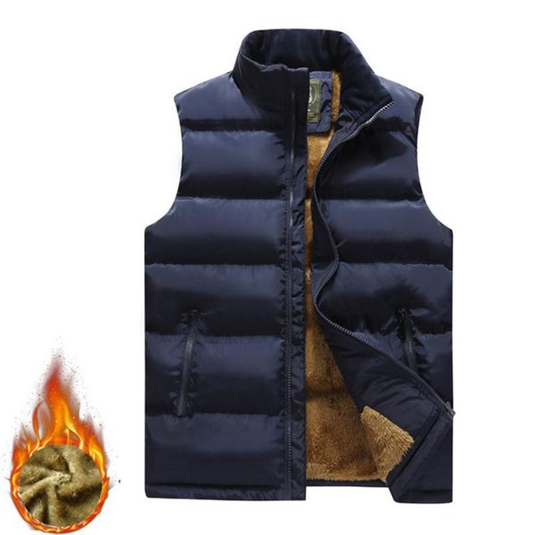 thicken warm mens waistcoat cotton-padded winter male sleeveless jacket outerwear homme brand vest clothing plus size m-4xl, Black;white
thicken warm mens waistcoat cotton-padded winter male sleeveless jacket outerwear homme brand vest clothing plus size m-4xl, Black;white
