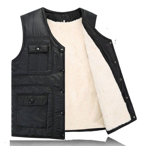 men's vests 2021 casual solid winter real sheep fur short jacket men shearling vest male plus size inter mens cashmere coat travel, Black;white
men's vests 2021 casual solid winter real sheep fur short jacket men shearling vest male plus size inter mens cashmere coat travel, Black;white