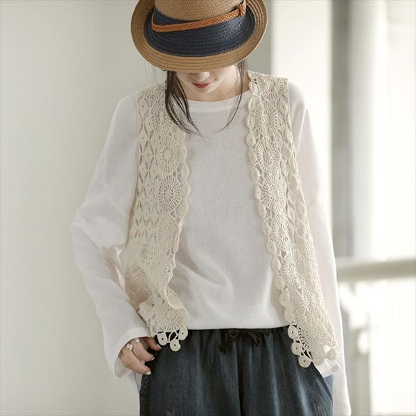 vintage women knitted vest casual open stitch solid color hollow 2021 new autumn clothes cotton women vest, Black;white
vintage women knitted vest casual open stitch solid color hollow 2021 new autumn clothes cotton women vest, Black;white
