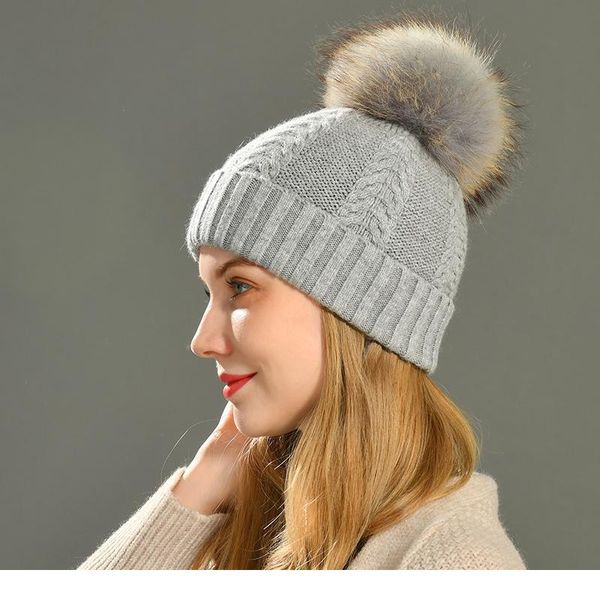 winter real raccoon fur pom pom hat women ladies wool knitted cap with big fluffy fur pompom wool cashmere angora fu qylmsn
winter real raccoon fur pom pom hat women ladies wool knitted cap with big fluffy fur pompom wool cashmere angora fu qylmsn