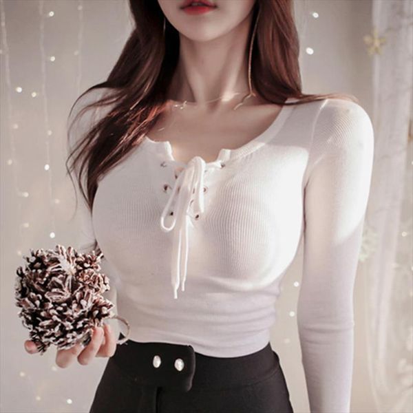 2020 summer fashion lace up slim t shirt women v neck hollow out korean tees casual basic female t shirt, White
2020 summer fashion lace up slim t shirt women v neck hollow out korean tees casual basic female t shirt, White