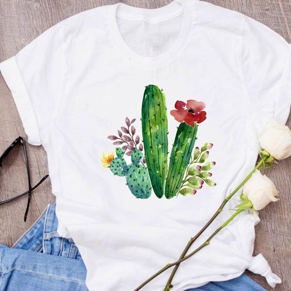 women graphic cactus watercolor floral aesthetic 90s clothes lady clothing tees print female t shirt womens t-shirt, White
women graphic cactus watercolor floral aesthetic 90s clothes lady clothing tees print female t shirt womens t-shirt, White