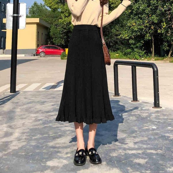knitted skirt women's autumn winter high waist winter skirt long a- line woolen woman skirts mujer faldas saias mulher1, Black
knitted skirt women's autumn winter high waist winter skirt long a- line woolen woman skirts mujer faldas saias mulher1, Black
