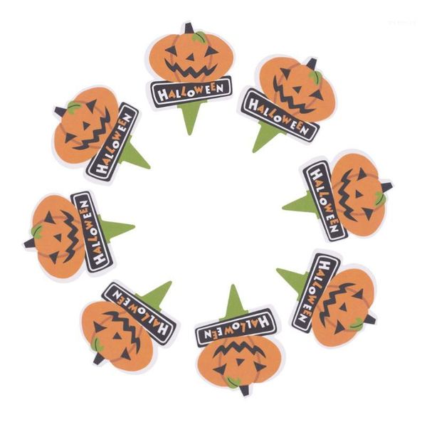 50pcs halloween cake decor ers funny star shape with witch hat pattern cupcake picks for festival party gathering1