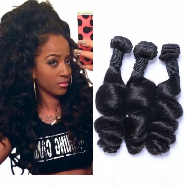mongolian human hair extensions weft loose wave unprocessed virgin hair 3 bundles natural color hair weaves, Black
mongolian human hair extensions weft loose wave unprocessed virgin hair 3 bundles natural color hair weaves, Black