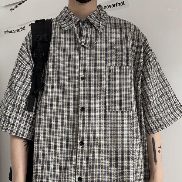 2020 summer men's fashion lattice printing short-sleeved hawaiian shirt camisa masculina french cuff cotton clothes shirts1, White;black
2020 summer men's fashion lattice printing short-sleeved hawaiian shirt camisa masculina french cuff cotton clothes shirts1, White;black
