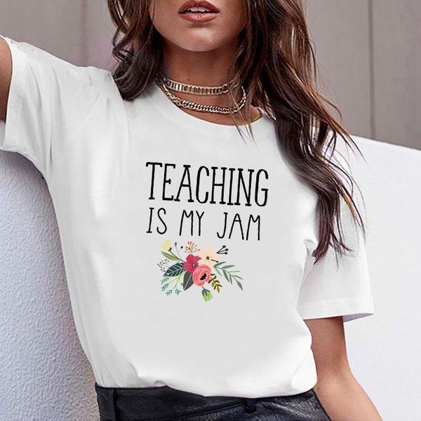 women clothes letter print teacher flower teaching summer tshirt printed women shirt t casual female t-shirt woman tee, White
women clothes letter print teacher flower teaching summer tshirt printed women shirt t casual female t-shirt woman tee, White