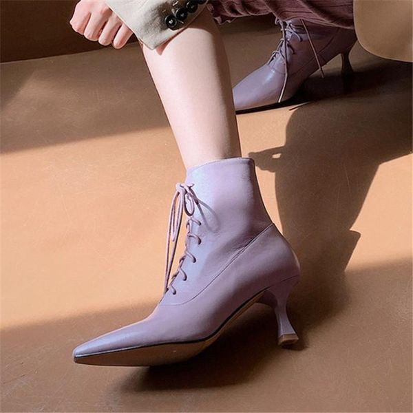 pxelena celebrity lady party dress office date ankle boots 2020 autumn strange high heels shoes lace up pointed toe purple beige, Black
pxelena celebrity lady party dress office date ankle boots 2020 autumn strange high heels shoes lace up pointed toe purple beige, Black