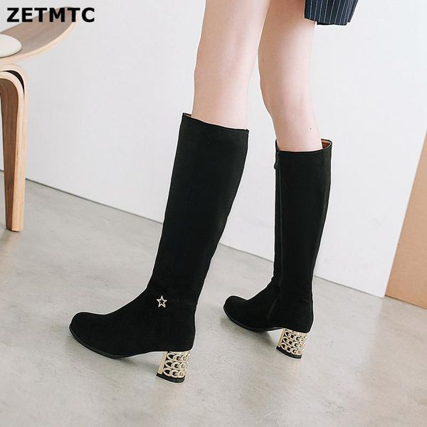 fashion knee high boots women's winter boots thick high heels long round non-slip shoes ladies xl 34-43 black purple
fashion knee high boots women's winter boots thick high heels long round non-slip shoes ladies xl 34-43 black purple