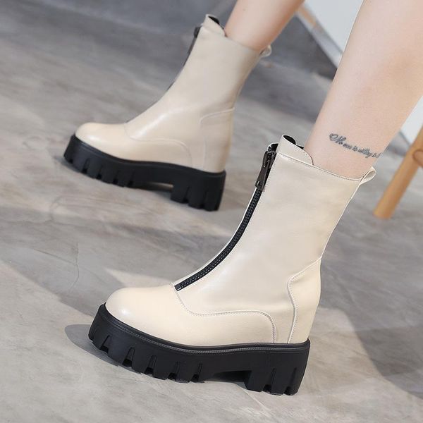 boots autumn 2020 women's single boot British style front zipper inside high bottom spring and autumn short boots muffin, Black
boots autumn 2020 women's single boot British style front zipper inside high bottom spring and autumn short boots muffin, Black
