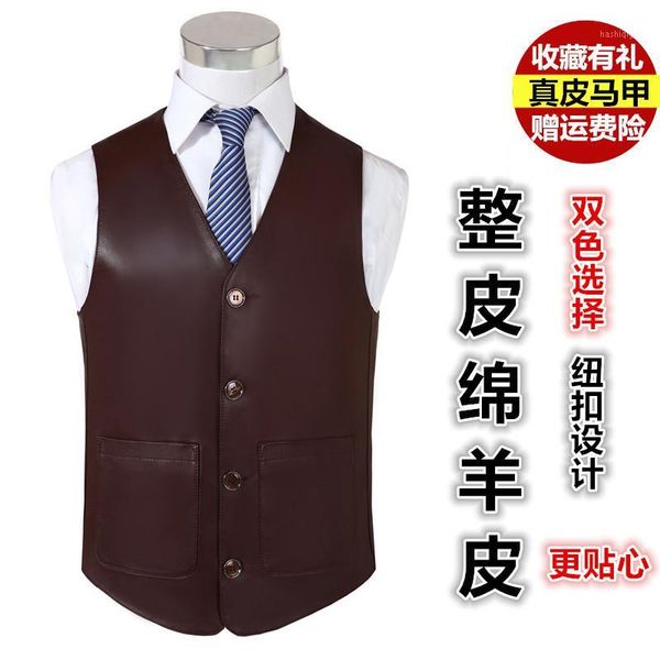 2020 men's genuine leather v-neck solid color vest sheepskin slim casual vest1, Black;white
2020 men's genuine leather v-neck solid color vest sheepskin slim casual vest1, Black;white