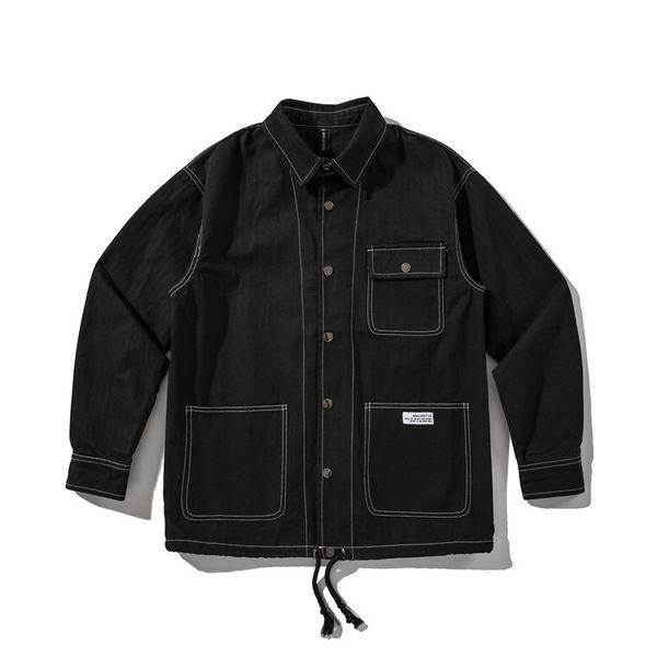 wesley studio's new pure color ming ji line multi pocket casual jacket for men in spring 2021, Black;brown
wesley studio's new pure color ming ji line multi pocket casual jacket for men in spring 2021, Black;brown