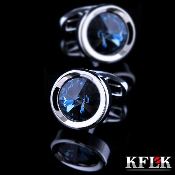 kflk jewelry shirt cufflink for mens brand crystal cuff links wholesale designer buttons french round guests 201109, Silver
kflk jewelry shirt cufflink for mens brand crystal cuff links wholesale designer buttons french round guests 201109, Silver