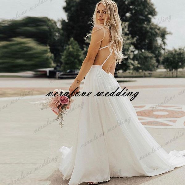 inspiration wedding dress chiffon spaghetti straps summer beach boho bridal gowns long fairy bride gowns vestido de noiva, White
inspiration wedding dress chiffon spaghetti straps summer beach boho bridal gowns long fairy bride gowns vestido de noiva, White