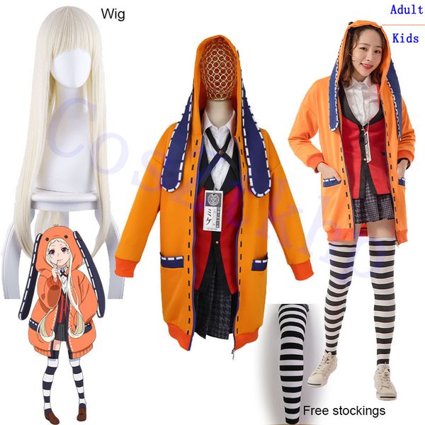 theme costume yomoduki runa cosplay costume kakegurui compulsive gambler runa cosplay wig and orange hooded jacket jk uniforms with wigs, Black;red
theme costume yomoduki runa cosplay costume kakegurui compulsive gambler runa cosplay wig and orange hooded jacket jk uniforms with wigs, Black;red