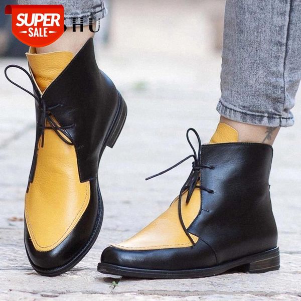 ankle boots women patchwork pu leather shoes ladies lace up buckle shoes thick heel short boot casual footwear botas feminina #zn9d, Black
ankle boots women patchwork pu leather shoes ladies lace up buckle shoes thick heel short boot casual footwear botas feminina #zn9d, Black