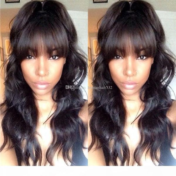 body wave 4*4 silk full lace wigs with natural hairline with bangs silk base wig virgin peruvian lace front wigs, Black;brown
body wave 4*4 silk full lace wigs with natural hairline with bangs silk base wig virgin peruvian lace front wigs, Black;brown