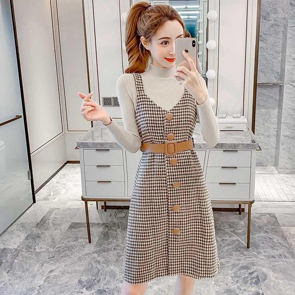 2020 new autumn and winter models korean version of the houndstooth suit skirt1, Gray
2020 new autumn and winter models korean version of the houndstooth suit skirt1, Gray