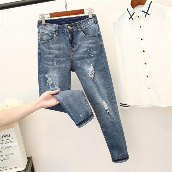 women's jeans vintage high waist women stretch harem pants large size female streetwear ripped hole mom boyfriend 5xl q2324, Blue
women's jeans vintage high waist women stretch harem pants large size female streetwear ripped hole mom boyfriend 5xl q2324, Blue