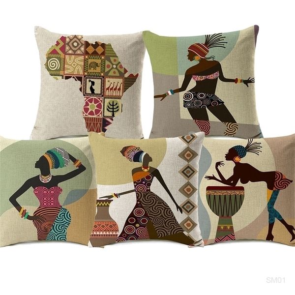 18 styles modern fashion african woman dance covers folk exotic africa life painting map art cushion cover sofa linen pillow case
18 styles modern fashion african woman dance covers folk exotic africa life painting map art cushion cover sofa linen pillow case