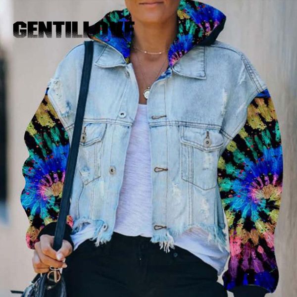 women's jackets fashion tie dye patchwork denim coat vintage ripped boyfriend oversized style jean batwing loose overcoats outwear, Black;brown
women's jackets fashion tie dye patchwork denim coat vintage ripped boyfriend oversized style jean batwing loose overcoats outwear, Black;brown