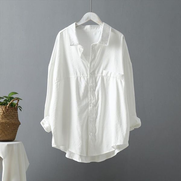 casual loose women shirts 2020 spring new fashion collar plus size blouse long sleeve buttons white shirt women streetwear
casual loose women shirts 2020 spring new fashion collar plus size blouse long sleeve buttons white shirt women streetwear