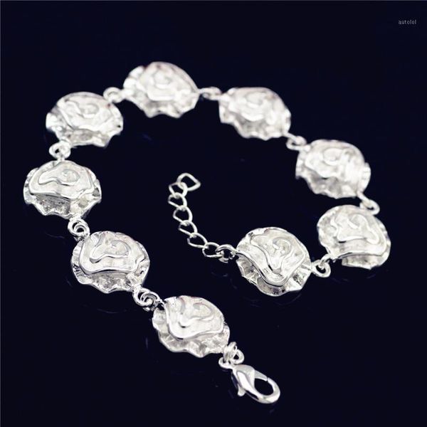 new silver bracelet classic fashion wild rose woman hand jewelry chain1, Golden;silver
new silver bracelet classic fashion wild rose woman hand jewelry chain1, Golden;silver